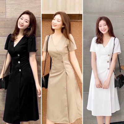 Top 8 mẫu váy xòe liền thân công sở đẹp cho nàng tự tin khoe dáng