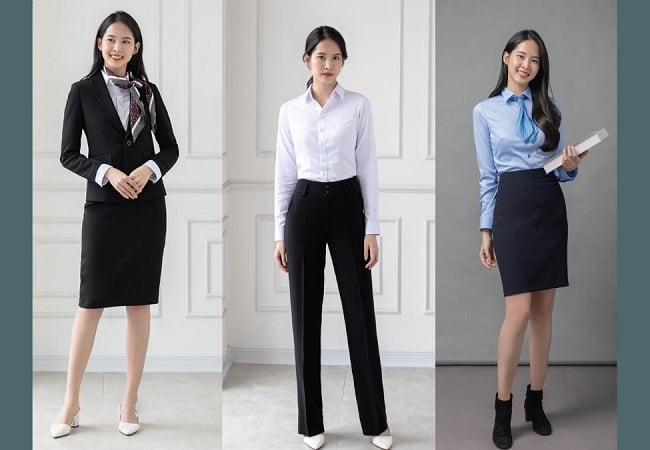 Đồng phục công sở có rất nhiều mẫu khác nhau