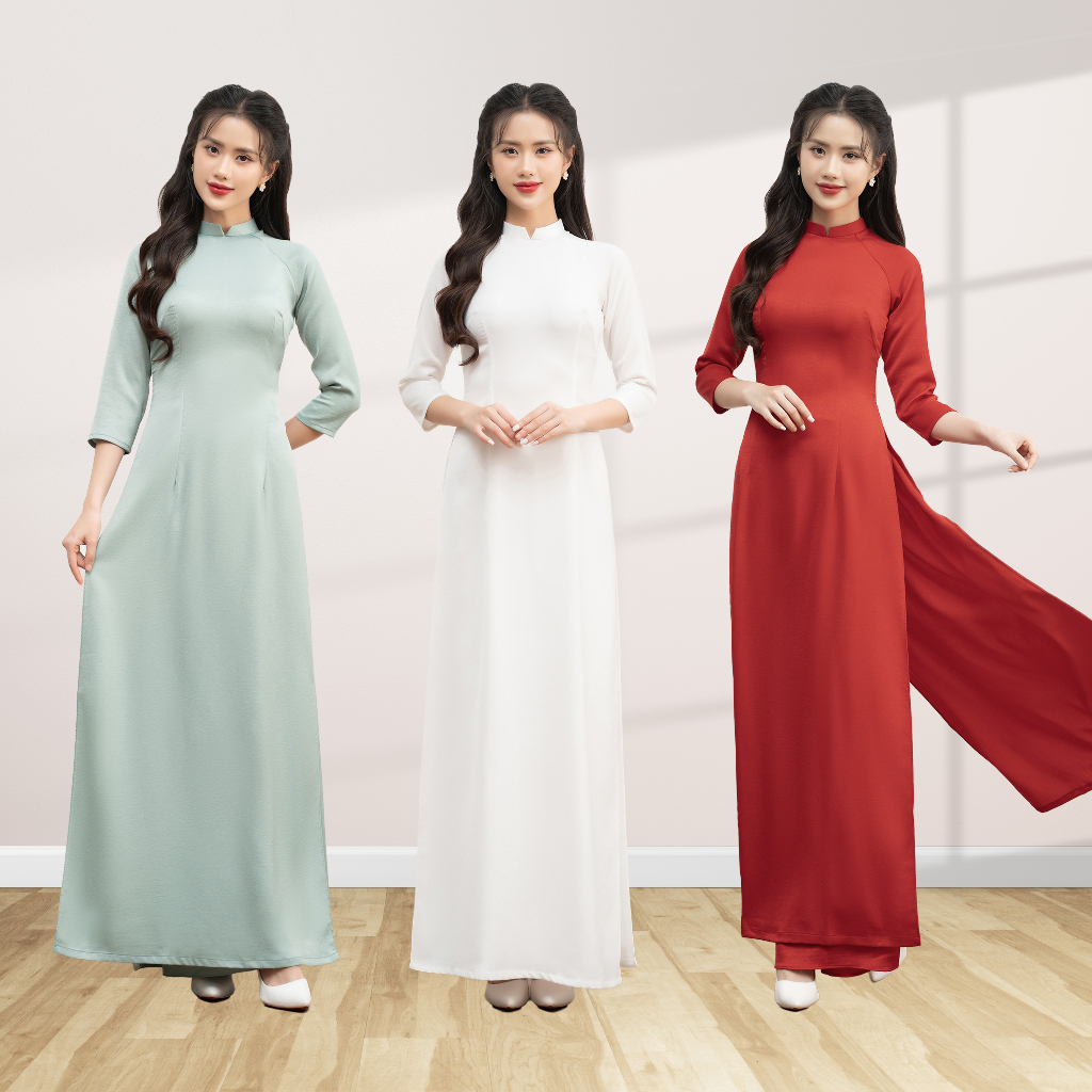 Áo dài cổ cao mang tới vẻ đẹp sang trọng và lịch sự