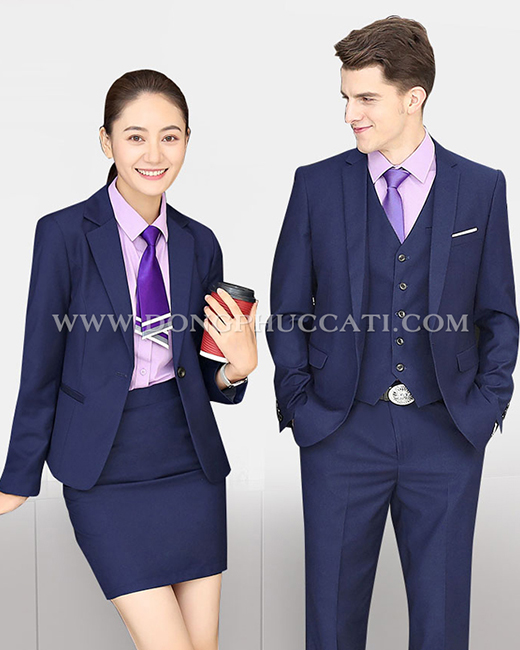 Đồng phục vest thiết kế với kiểu dáng mới mẻ