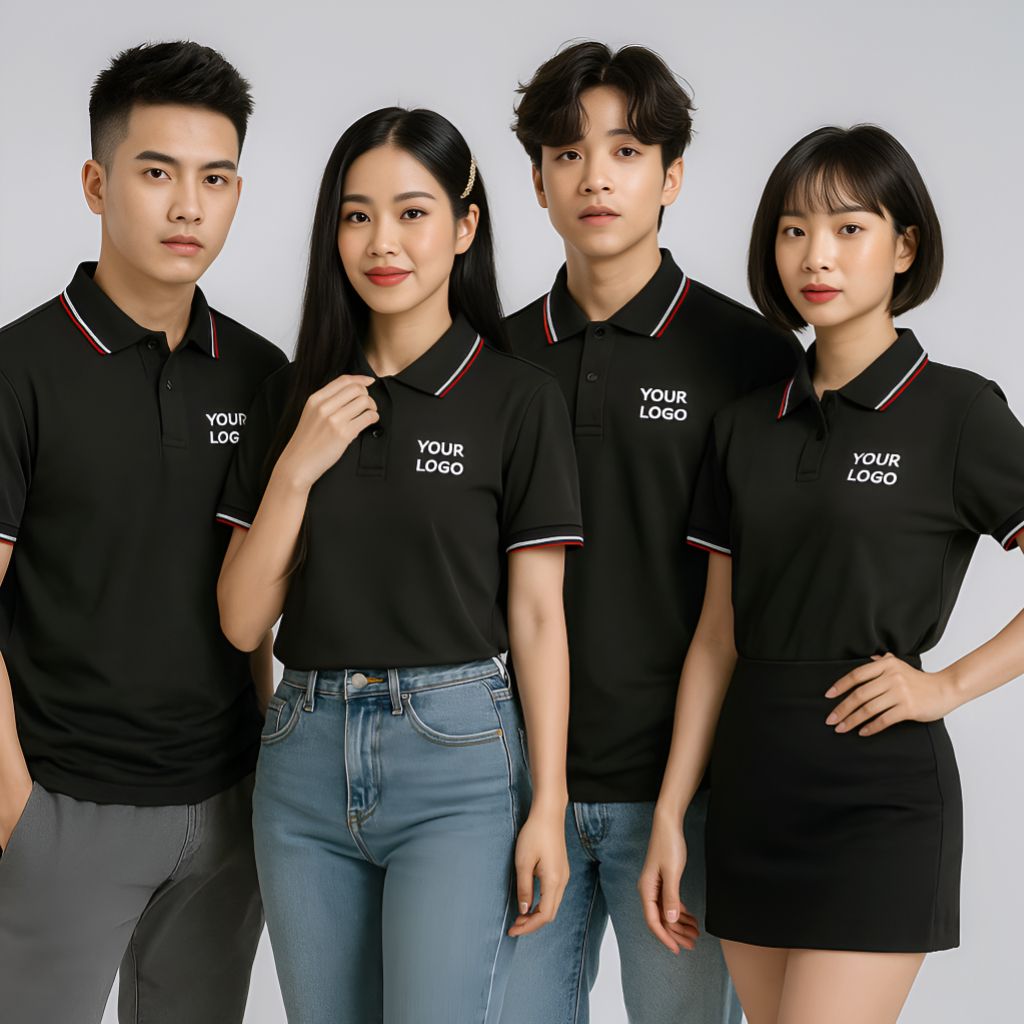 Mẫu áo đồng phục nhóm đơn giản, tinh tế
