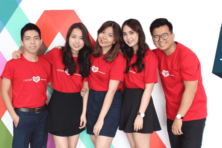 Mẫu áo đồng phục nhóm màu đỏ nhiệt huyết