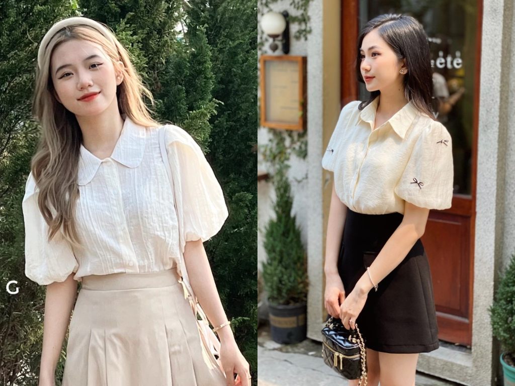 Mẫu áo sơ mi ngắn tay năng động