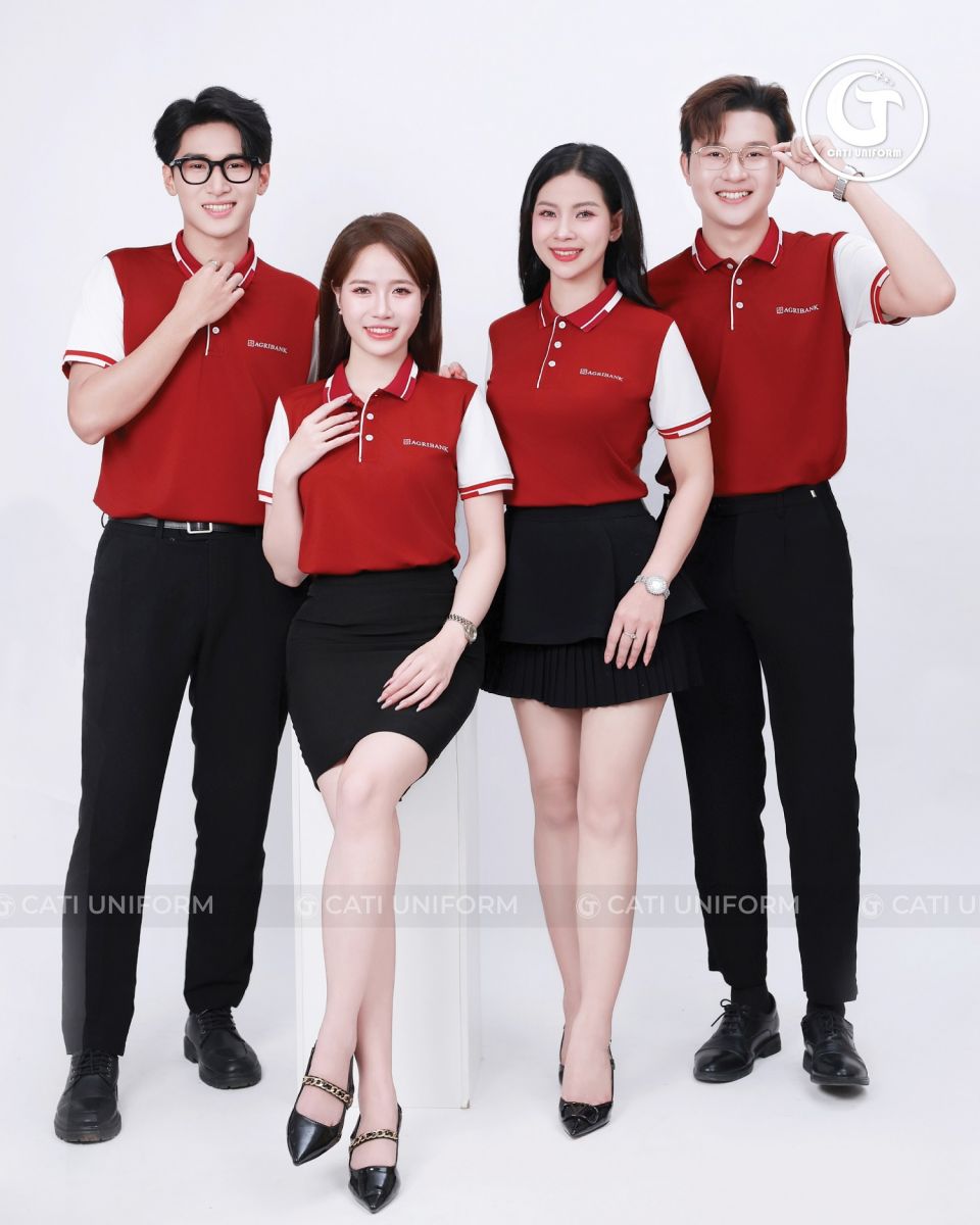 Mẫu áo polo phối sọc cổ và sọc bo tay