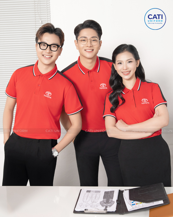 Mẫu áo polo đồng phục chất liệu cotton