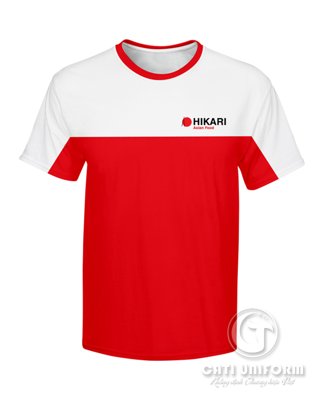 Mẫu áo thun đồng phục cổ tròn