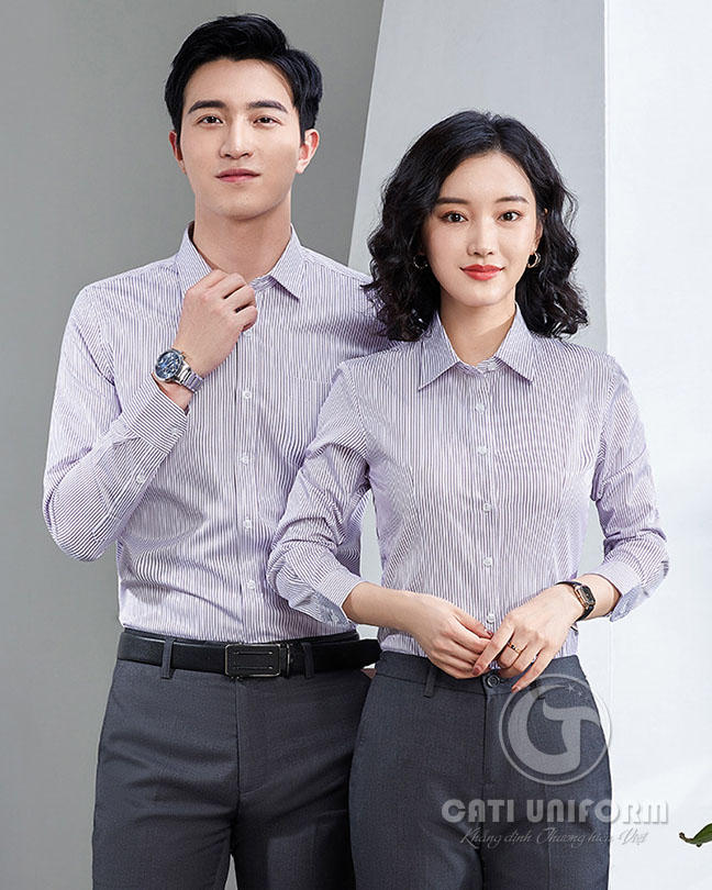 Mẫu áo đồng phục sơ mi cho cửa hàng
