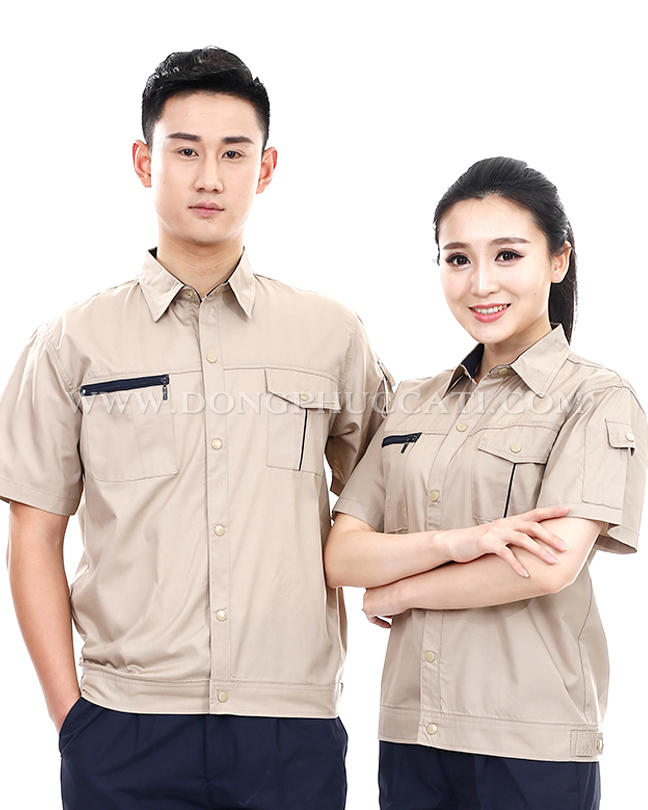 Đồng phục kỹ thuật có thể được may từ nhiều chất liệu vải khác nhau