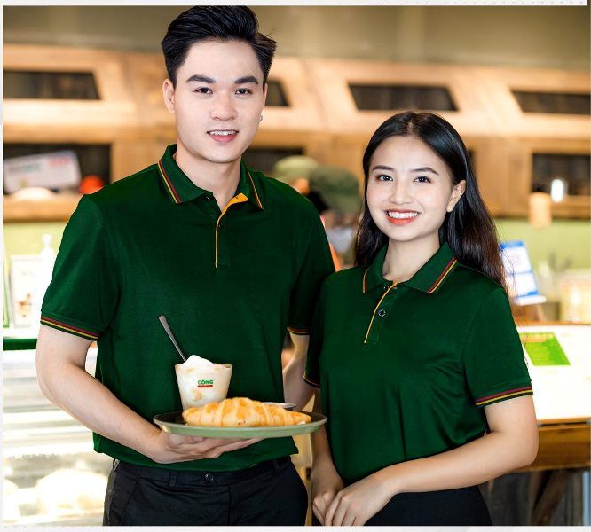 áo đồng phục quán cafe