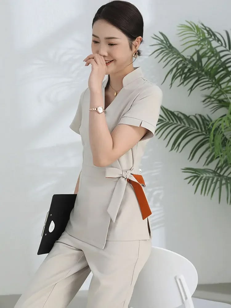 áo đồng phục spa 