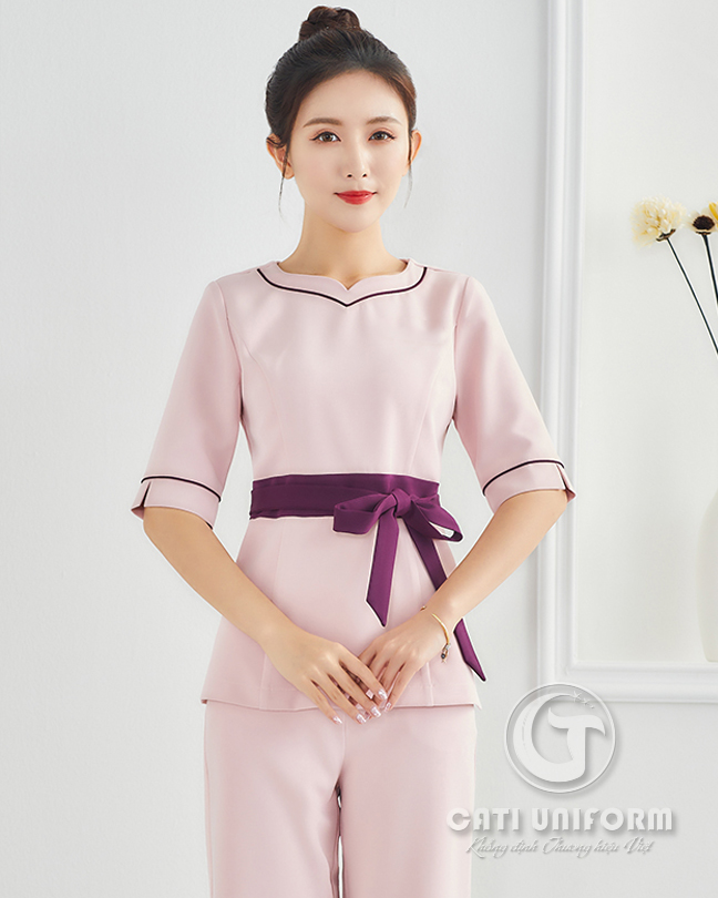 Áo đồng phục spa xây dựng hình ảnh chuyên nghiệp