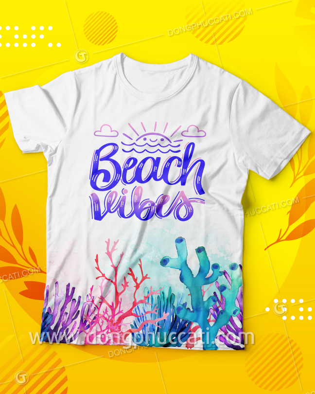 Mẫu áo thun đồng phục bãi biển