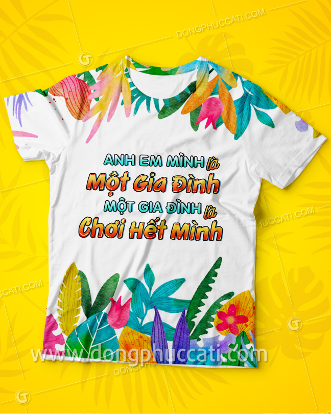 Mẫu áo thun đi biển nghệ thuật