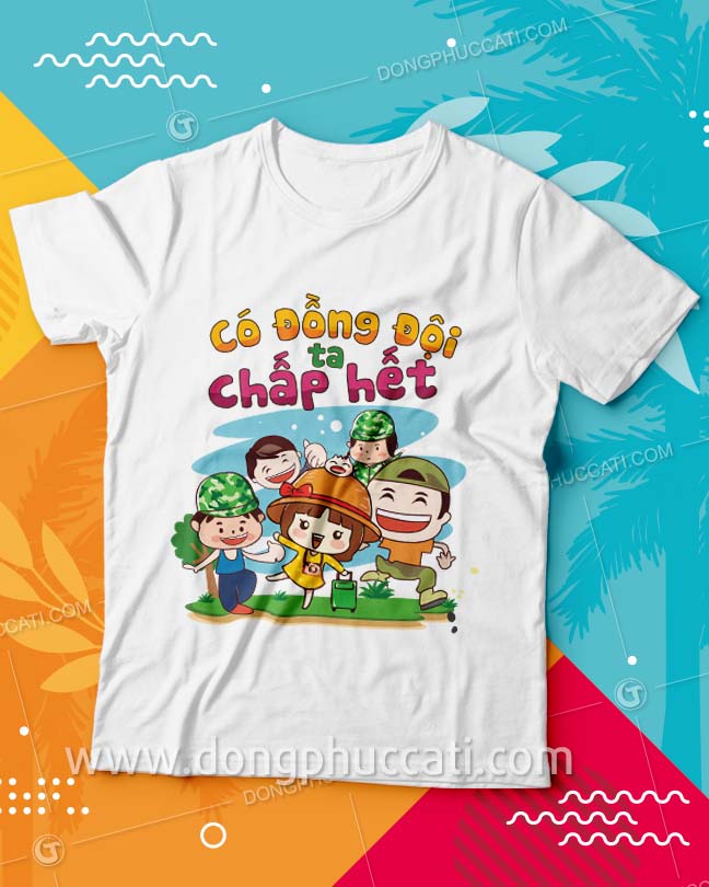Áo thun đồng phục đi biển tăng sự gắn kết giữa các thành viên