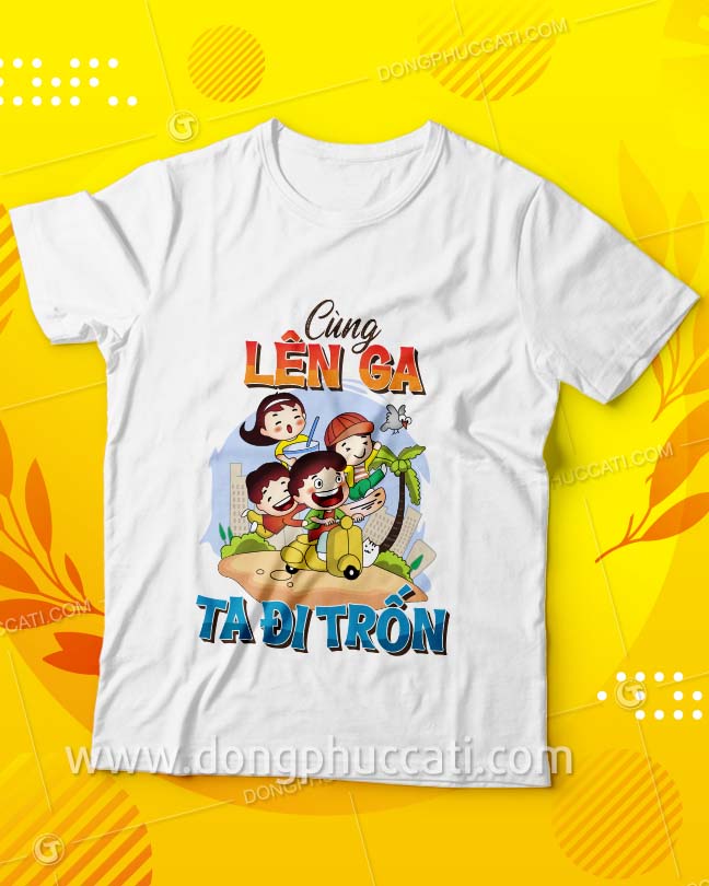 Mẫu áo thun đồng phục du lịch biển