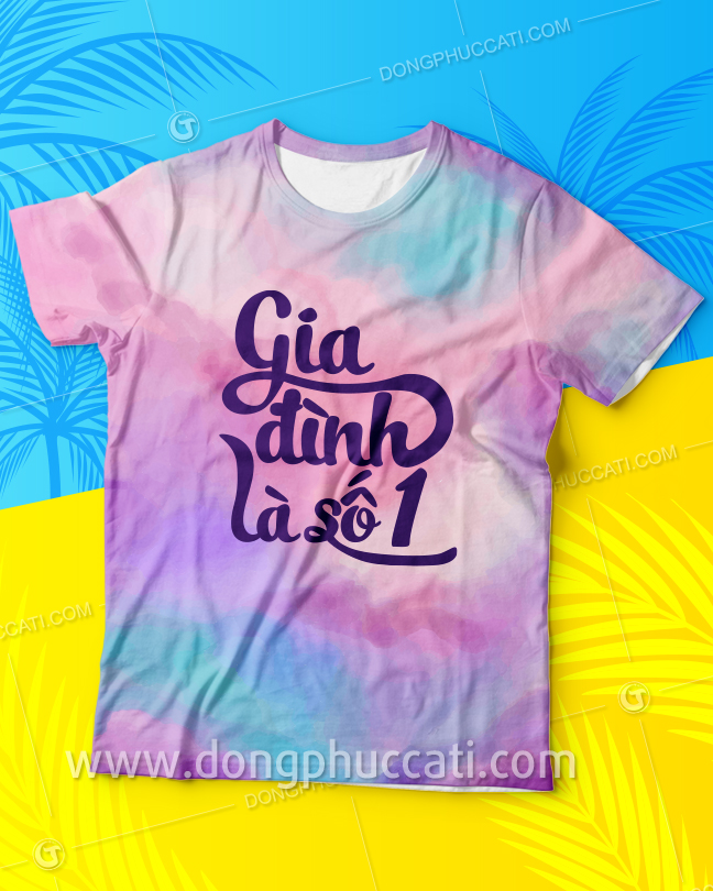 Mẫu áo thun đồng phục gia đình đi du lịch