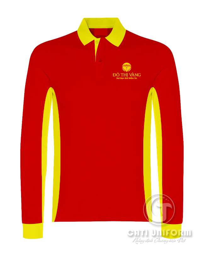 Mẫu áo thun đồng phục in logo dài tay