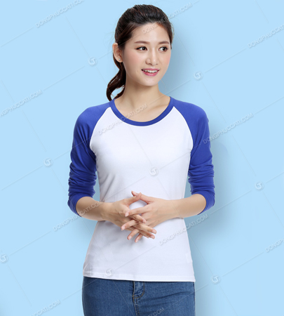Mẫu áo thun đồng phục nữ dài tay