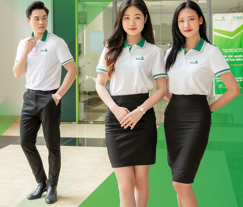 áo thun đồng phục phối màu