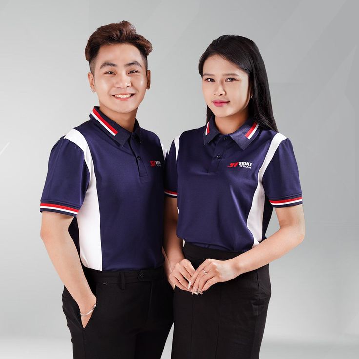 áo thun đồng phục phối màu