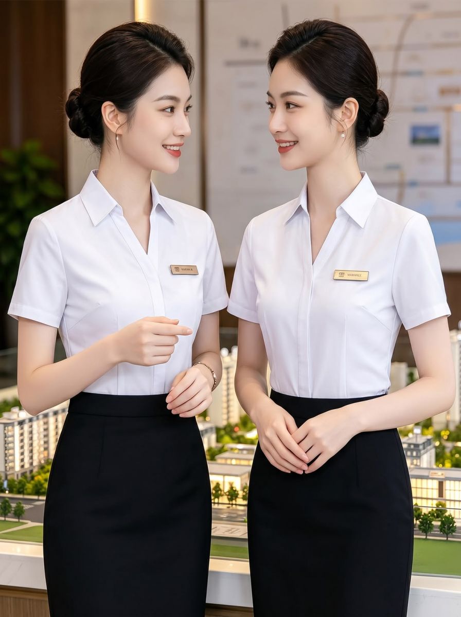 áo thun đồng phục màu trắng