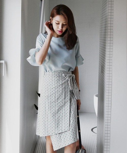 Chân váy jean lưng cao dáng chữ a phong cách hàn quốc thời trang mùa hè cho  nữ boram sg