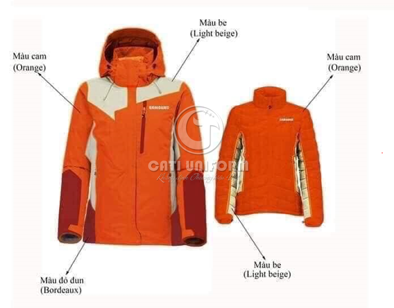 Thiết kế áo khoác đồng phục mùa đông
